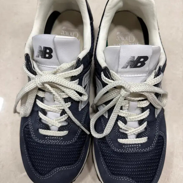 [BUNJANG] New Balance x Pottery 574 Premium Hard Navy Sneakers 255 / 뉴발란스 x 포터리 574 프리미엄 하드 네이비 255