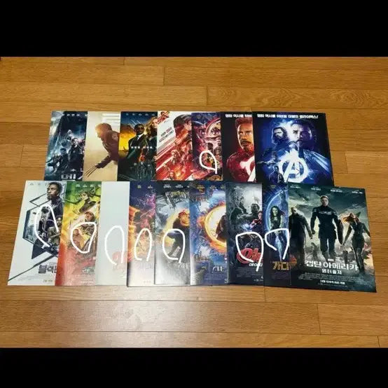 [BUNJANG] Marvel Movie Poster Set (16 Types) / 마블 영화 포스터 16종