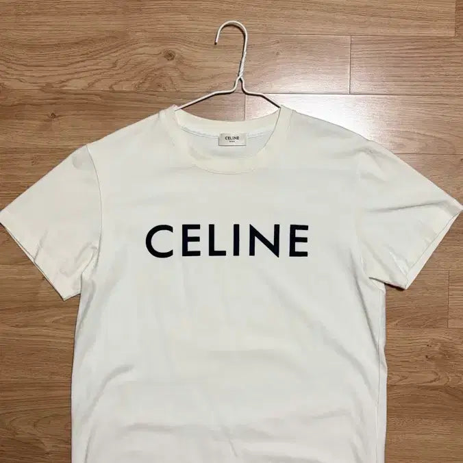 [BUNJANG] Celine Logo White T-Shirt / 급처) 셀린느 로고 화이트 반팔티