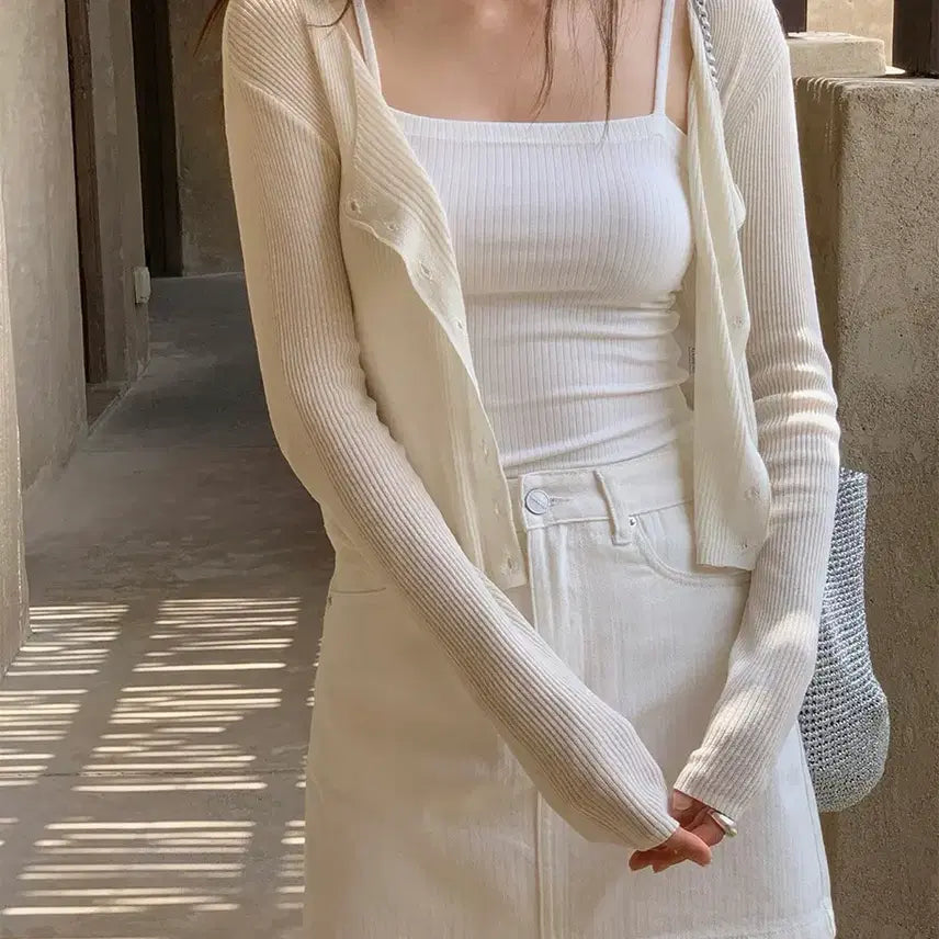 [BUNJANG] Edmore See-through Linen Cardigan / 에드모어 시스루 린넨 가디건 살안타 가디건