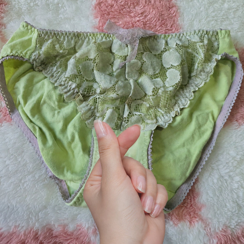 [BUNJANG] Used Green Lace Panties / B(중고) 연두색 레이스 팬티