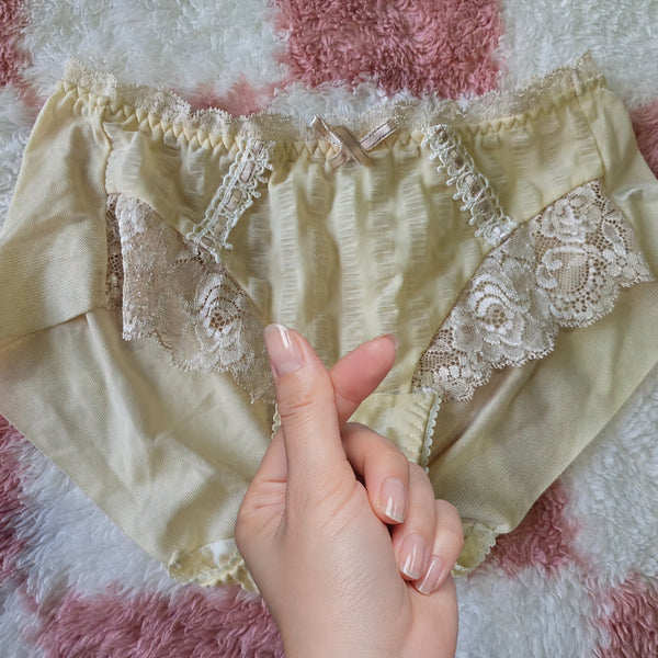 [BUNJANG] Eblin Ivory Lace Panty (Used) / E(중고) 에블린 아이보리 레이스 팬티 85