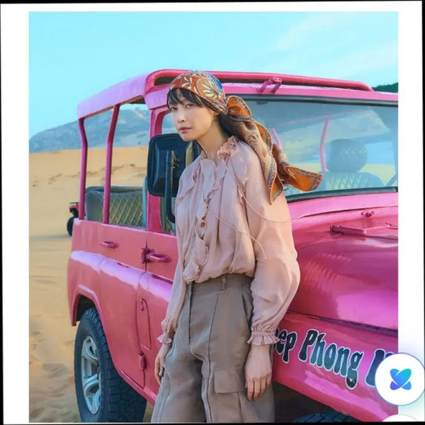 [BUNJANG] J.ch Studio Ruffle Blouse Size 66 (New) / 지스튜디오 러플블라우스66사이즈(새상품)