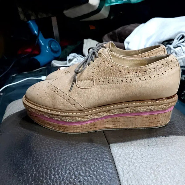 [BUNJANG] Son Jung Wan Natural Leather Espadrille Sneakers / 손정완    천연가죽  에스파듀   스니커즈