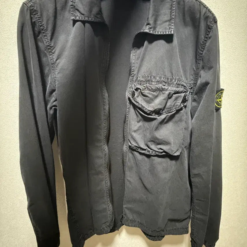 [BUNJANG] Stone Island Old Effect Overshirt Black L 21SS / 스톤아일랜드 올드이펙트 오버셔츠 L 21SS