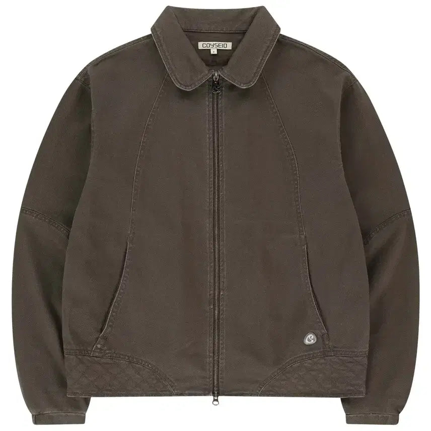 [BUNJANG] KOSEIO Collar Stitch Jacket Cocoa Size 2 / 코이세이오 collar stitch jacket cocoa 2 size