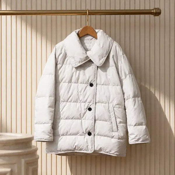 [BUNJANG] SJSJ 2022 Big Collar Goose Down Padding Jacket / 한섬 SJSJ 2022 빅카라 구스다운 패딩 자켓 76-90-150사이즈