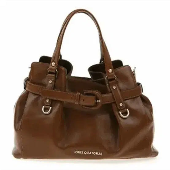 [BUNJANG] Louis Quatorze Brown Cowhide Safari Tote Bag / 루이까또즈 브라운 소가죽 사파리 가방