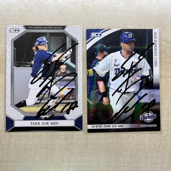 [BUNJANG] NC Dinos Park Seok-min Signed Autograph Baseball Card / nc다이노스 박석민 scc 친필 싸인 포토카드
