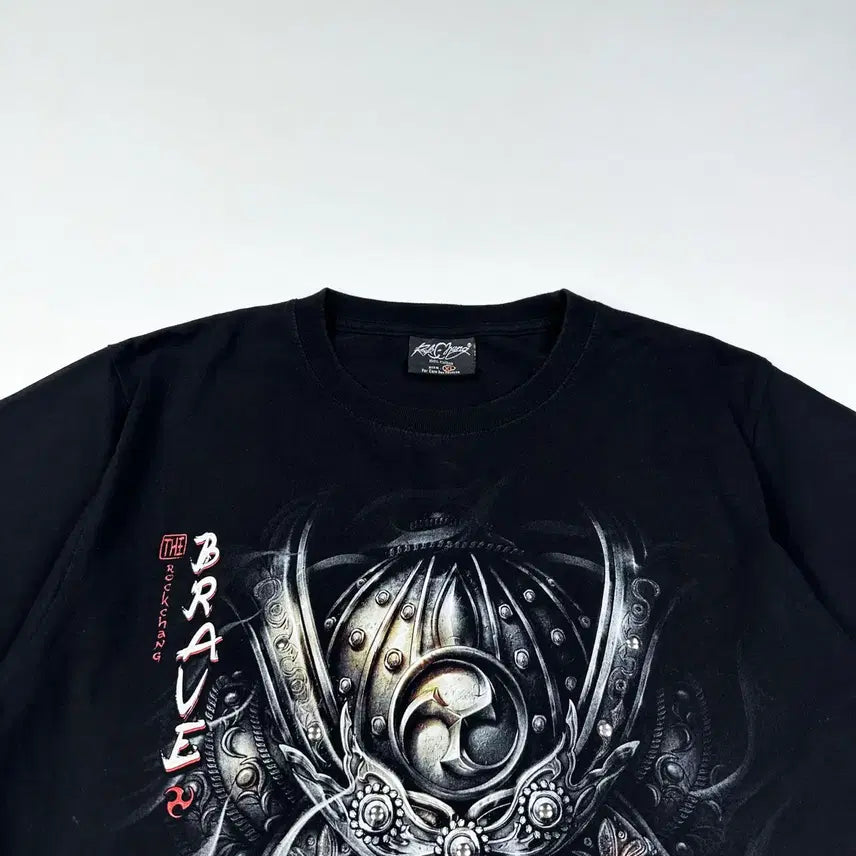 [BUNJANG] VTG Samurai Black T-Shirt (XL) / VTG 빈티지 사무라이 블랙 반팔티셔츠 (XL)