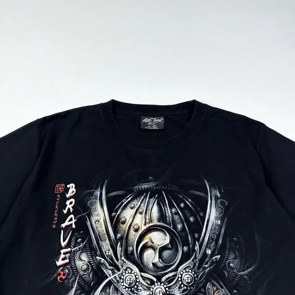 [BUNJANG] VTG Samurai Black T-Shirt (XL) / VTG 빈티지 사무라이 블랙 반팔티셔츠 (XL)
