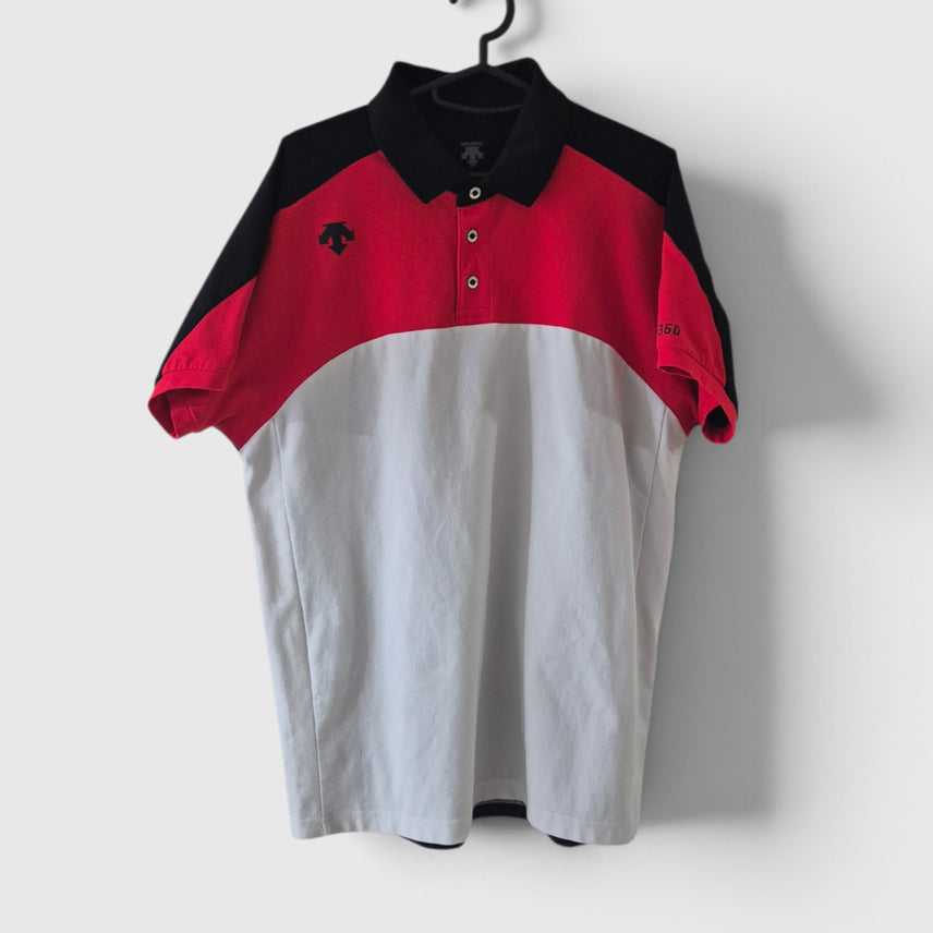 [BUNJANG] Descente Short Sleeve Collar T-Shirt / [105]데상트 반팔카라티