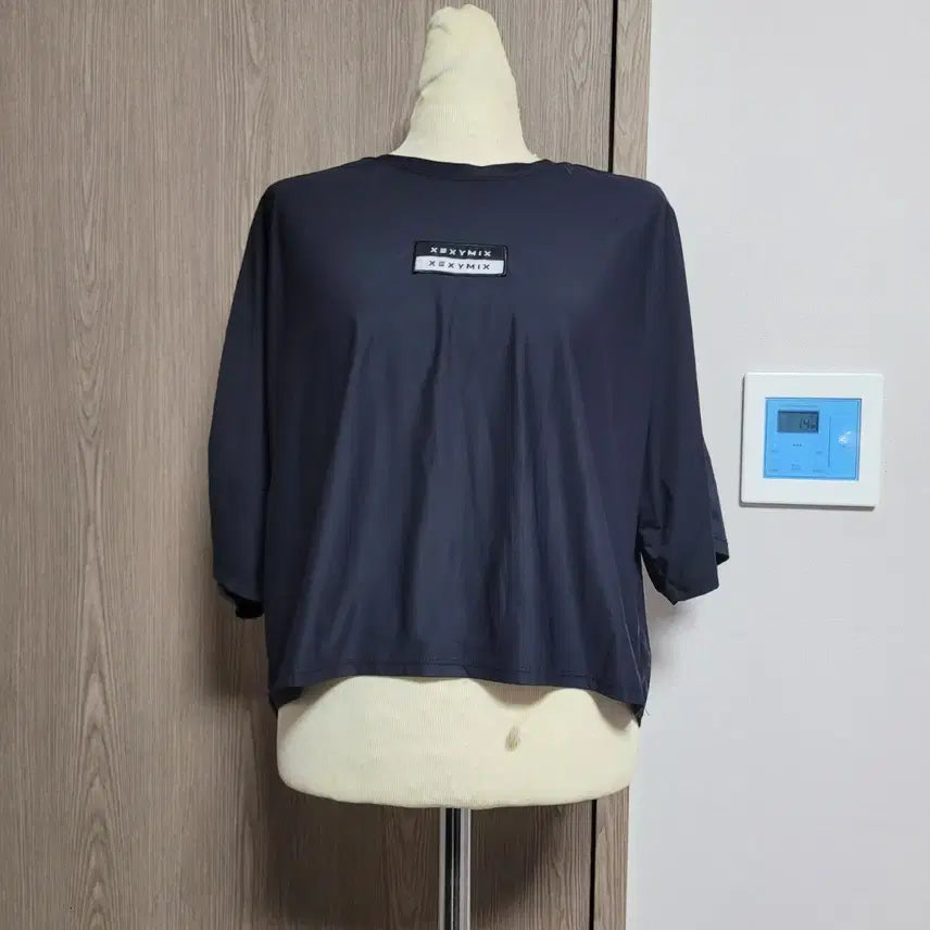[BUNJANG] Xexymix Oversized Crop Short Sleeve T-Shirt / 젝시믹스 오버핏 크롭  반팔 티셔츠