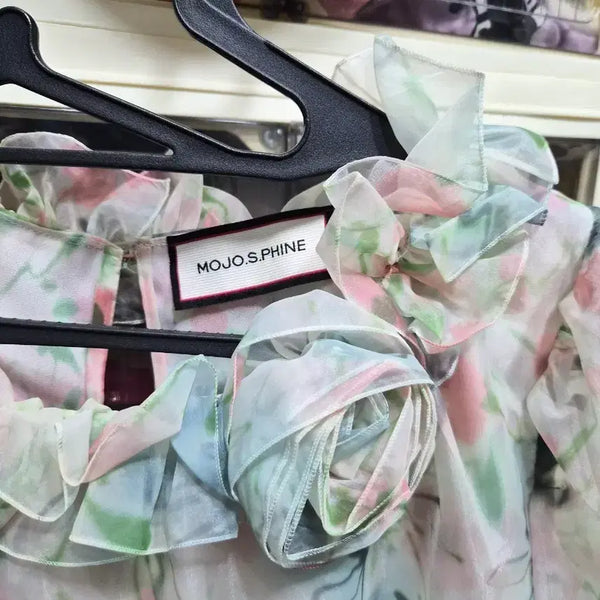 [BUNJANG] MOJO.S.FINE Chiffon Floral Blouse / 모조에스핀쉬폰 고급블라우스