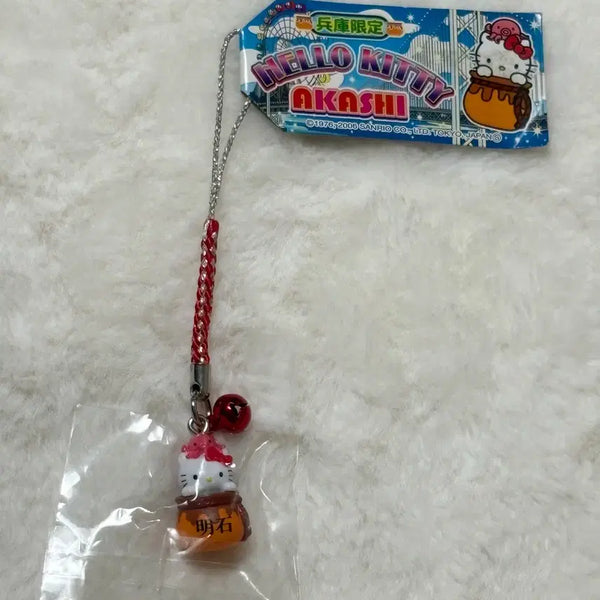 [BUNJANG] Hello Kitty 2006 Classic Kitty Octopus Jar Strap / 헬로키티 고전키티 2006년도 키티스트랩 아카시 지역 한정 문어단지 키티키링