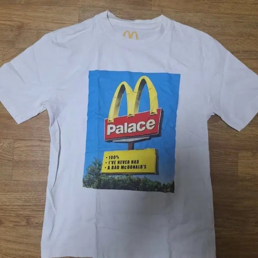 [BUNJANG] Palace McDonald's Collaboration T-Shirt White M / 팔라스 맥도날드 반팔티 화이트m