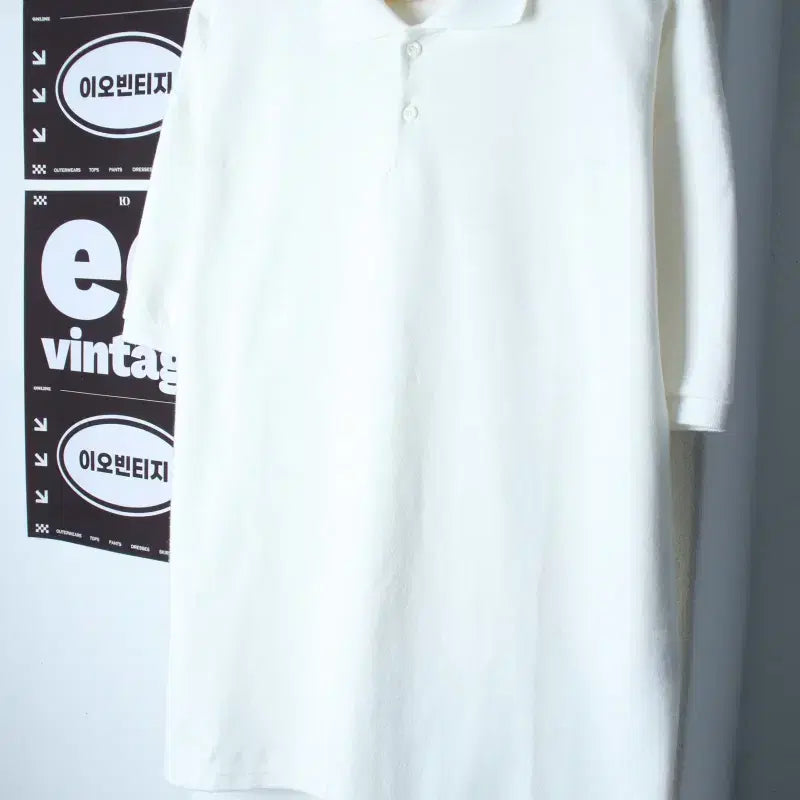 [BUNJANG] Jemut Oversized Plain White Collar T-Shirt (M-XL) / (M-XL) 제멋 반팔 카라 티셔츠 오버핏 무지 화이트-H36853