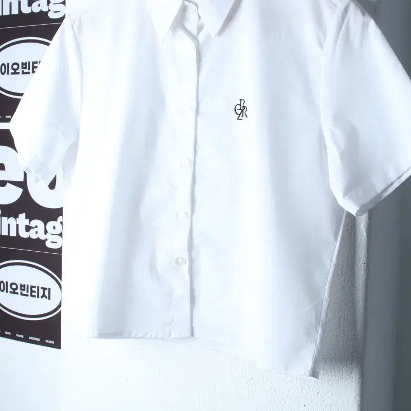 [BUNJANG] W (Women's) City Series Half Sleeve Polo Shirt / W(F) 시티브리즈 반팔 카라 티셔츠 셔츠 남방 크롭 키치-H36872
