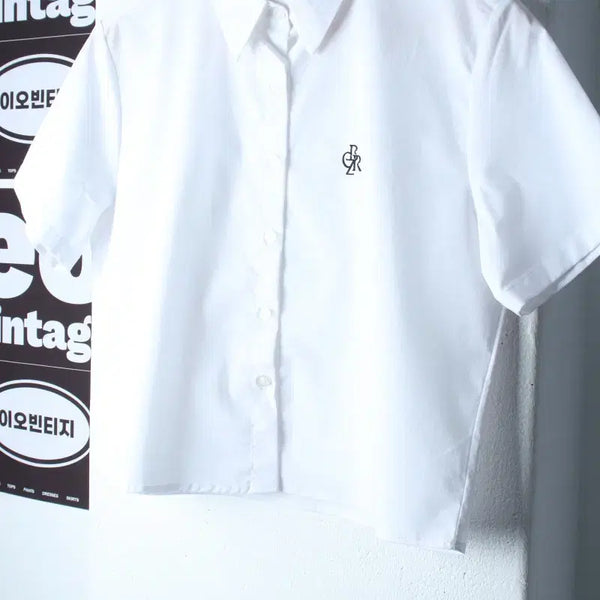 [BUNJANG] W (Women's) City Series Half Sleeve Polo Shirt / W(F) 시티브리즈 반팔 카라 티셔츠 셔츠 남방 크롭 키치-H36872