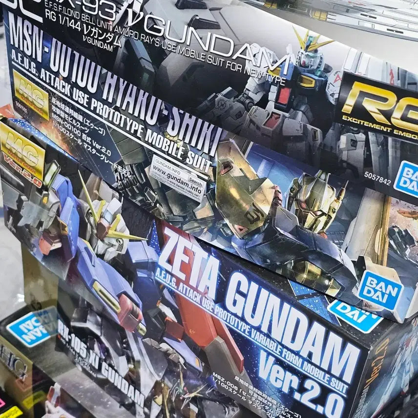 [BUNJANG] MG Zeta Gundam 2.0 & MG Hyaku Shiki Model Kit Bundle Set / (급전)mg 제타 건담 2.0 mg 백식 프라모델 z건담 일괄
