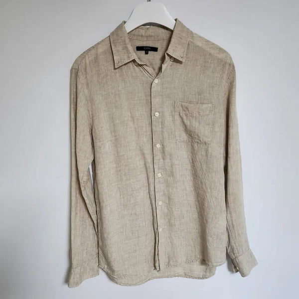 [BUNJANG] TOPTEN Men's Long Sleeve Shirt / H97 탑텐 남성 남자 마 긴팔 셔츠