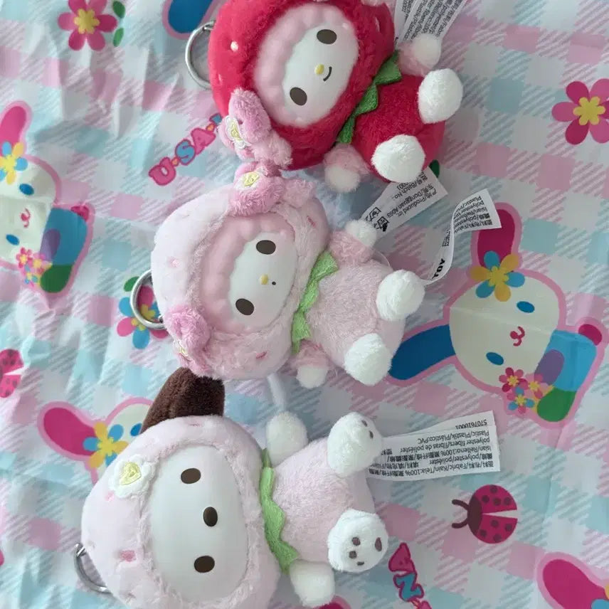 [BUNJANG] Top Toy Strawberry Makoki Keychain Piano Pochaco / 탑토이 딸기 마코키링 피아노 포차