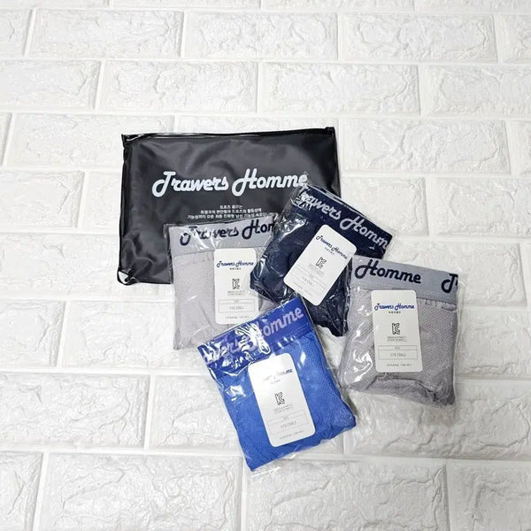 [BUNJANG] Trunks Homme 4-Pack Briefs Set / 트렁크스옴므 드로즈 4종 세트