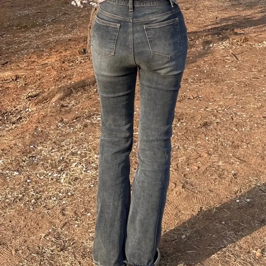 [BUNJANG] MIXXO Bootcut Semi-Brushed Denim Pants / MIXXO 부츠컷 세미 기모 데님 팬츠