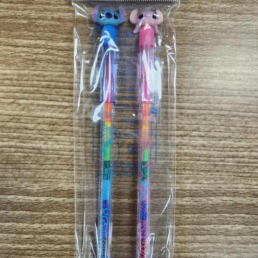 [BUNJANG] Tokyo Disneyland Stitch & Angel Color Pencil Set / 도쿄 디즈니랜드 스티치, 엔젤 색연필