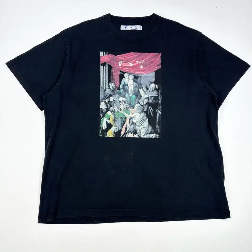 [BUNJANG] Off-White Caravaggio Arrows T-Shirt Black XL / (수선자국, XL) 오프화이트 카라바조 애로우 반팔티 블랙
