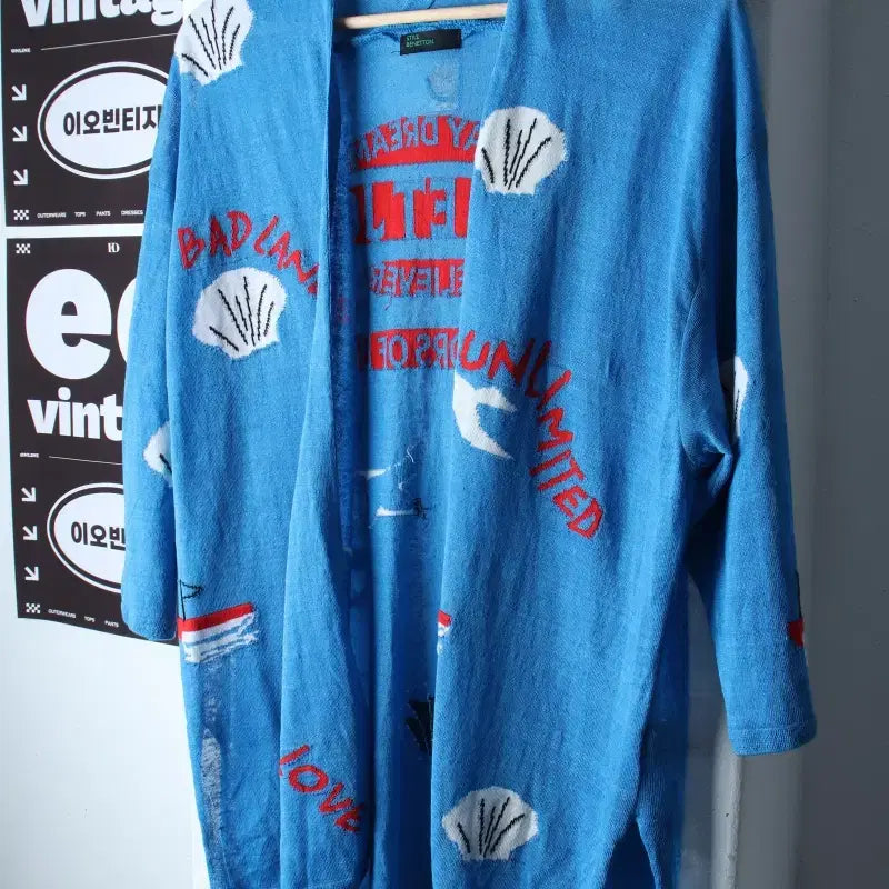 [BUNJANG] Benetton Zip-Up Windbreaker Jumper Jacket Cardigan / W(F) 베네통 집업 바람막이 점퍼자켓 니트가디건 7부 마-H36960