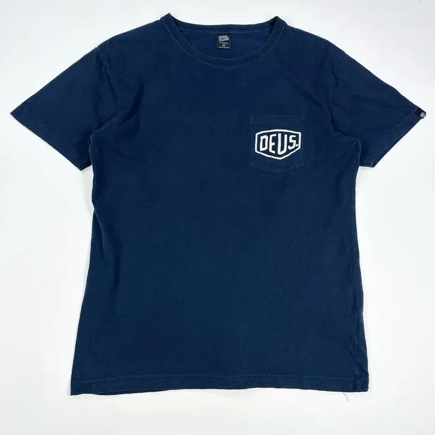 [BUNJANG] Deus Ex Machina Pocket T-Shirt Navy / (S) 데우스 엑스 마키나 포켓 반팔티 네이비
