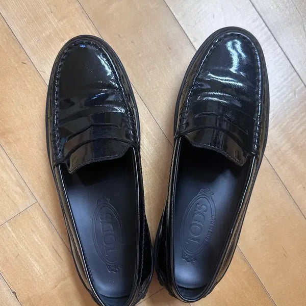 [BUNJANG] TOD'S Black Patent Leather Loafers - Size 37 (US 6.5-7) / 토즈 TOD'S 블랙 페이던트 로퍼