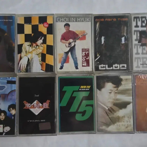 [BUNJANG] Sealed Cassette Tapes (Set of 10) / (미개봉) 가요 미개봉 카세트테이프