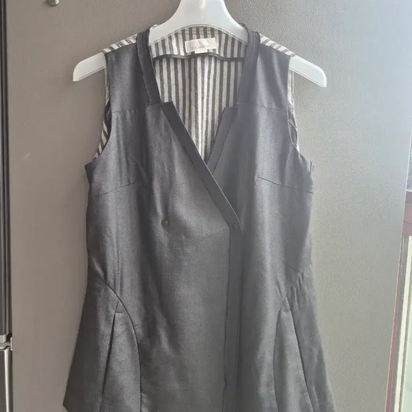 [BUNJANG] Sonia Rykiel Double Button Wrap Vest / 손정솬 더블 버튼 랩 베스트