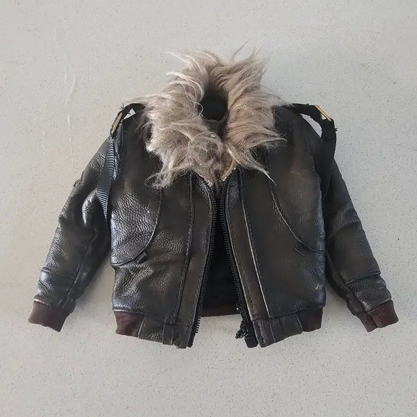 [BUNJANG] 12-inch Han Solo Custom Leather Jumper Jacket for Star Wars Figures (Hot Toys Compatible) / 12인치 피규어 가죽 점퍼 루즈(핫토이 호환) 스타워즈 한 솔로
