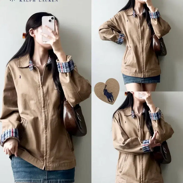 [BUNJANG] Polo Bomber Jacket / 폴로 블루종 자켓