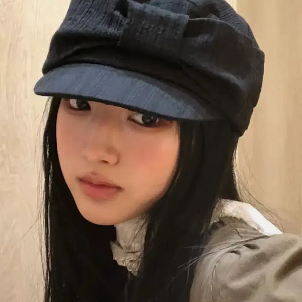 [BUNJANG] Poesiedame RUBAN NOUVELLE MARGOT HAT IN BLACK / 포에지담 헌팅캡 RUBAN NOUVELLE MARGOT HAT IN BLACK
