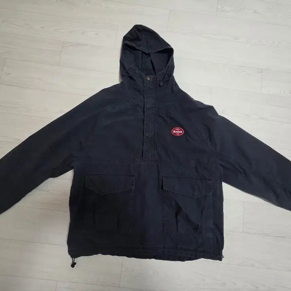 [BUNJANG] Kodak Washed Anorak Windbreaker Jacket Black L / 코닥 워싱 아노락 바람막이 자켓 BLACK L(100) 사이즈
