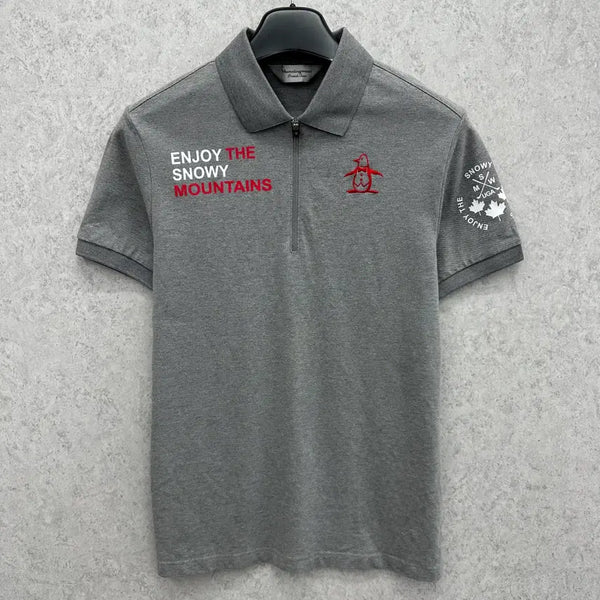 [BUNJANG] Munsingwear Men's Short Sleeve Polo Shirt Size 95 / 95 먼싱웨어 골프 남자 반팔 카라티