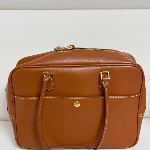 [BUNJANG] Dunst Classic 28 Leather Tote Bag Camel / 던스트 클래식 28 레더백 토트백 탄컬러