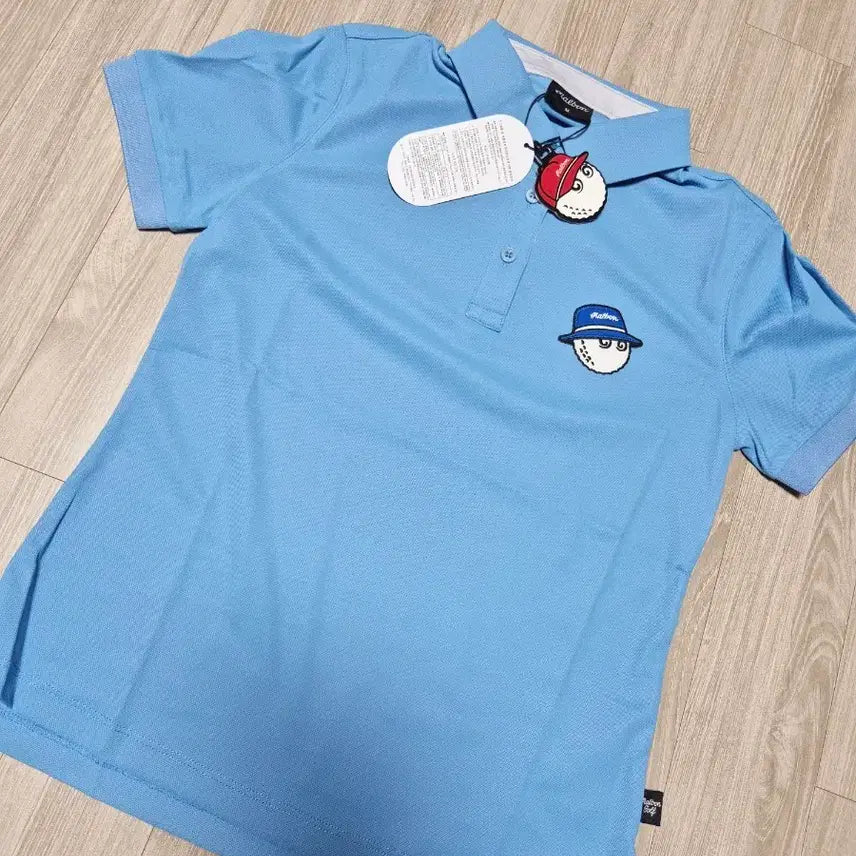 [BUNJANG] Malbon Golf Women's Short Sleeve T-Shirt - Blue / 새상품)말본여성티셔츠말본골프티 말본반팔