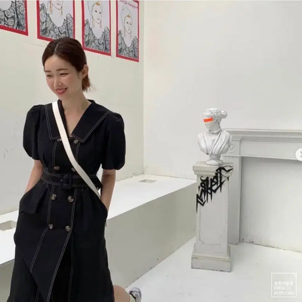 [BUNJANG] JSNY Belted Dress / JSNY 차정원 벨티드 원피스 55