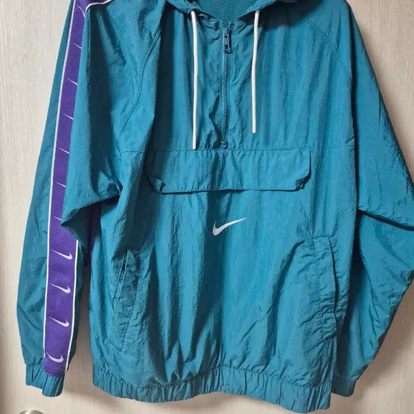[BUNJANG] Nike Big Swoosh Woven Anorak Jacket - Large (Men's) / 나이키 빅스우시 우븐 아노락 자켓  라지 남성