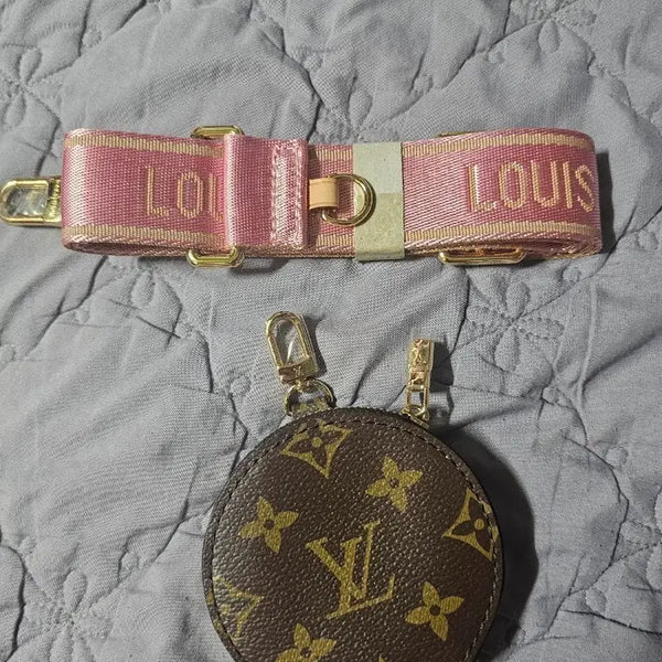 [BUNJANG] Louis Vuitton Pink Strap Coin Pouch / 루이비통 핑크 스트랩 코인 파우치