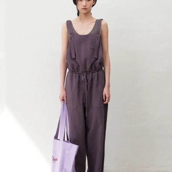 [BUNJANG] MMP Moco Linen Jumpsuit Charcoal / MMP(망매플) 모코 린넨 점프수트 차콜 팝니다 :)