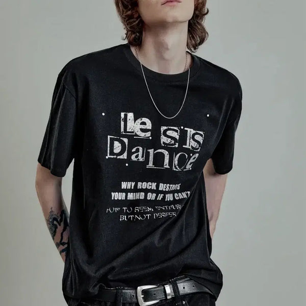 [BUNJANG]  Elwood Artwork Printing Short Sleeve T-Shirt / 엘무드 아트워크 반팔 티셔츠 프린팅