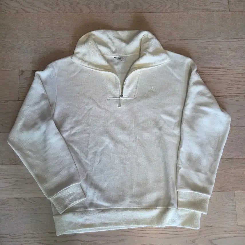 [BUNJANG] Beanpole Half-Zip Knit Cream XL / 빈폴 하프짚업 크림 XL