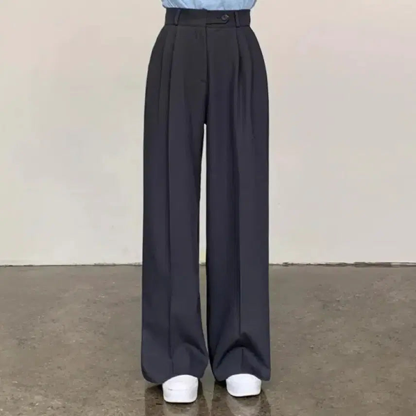 [BUNJANG] High-Waisted Wide Slacks / 하이웨이스트 와이드 슬랙스