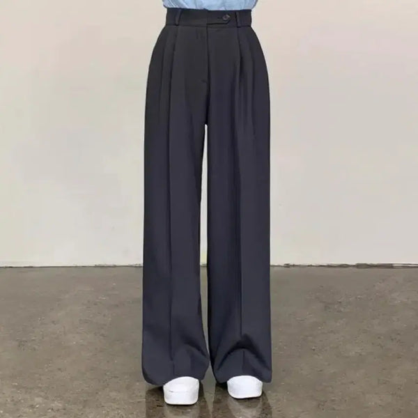 [BUNJANG] High-Waisted Wide Slacks / 하이웨이스트 와이드 슬랙스